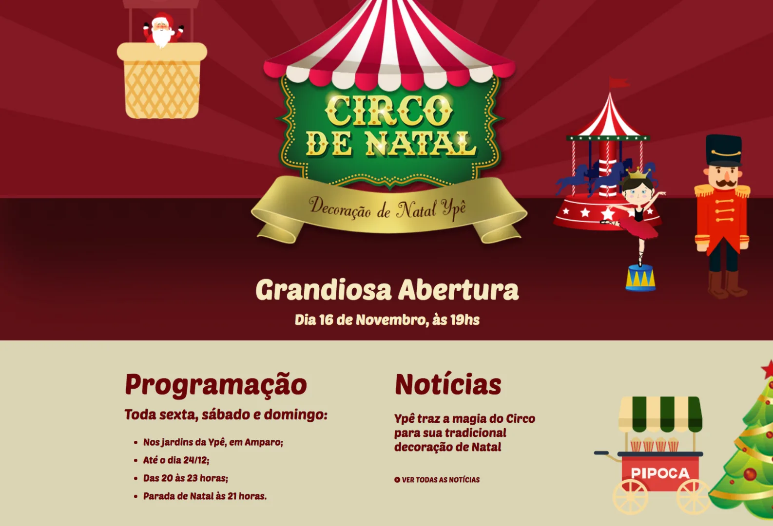 decoração de natal da ypê