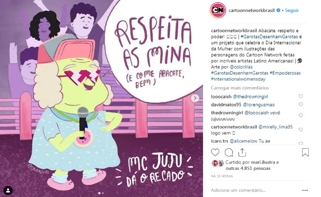 redes sociais no Dia da Mulher