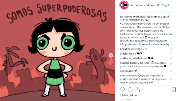 redes sociais no Dia da Mulher