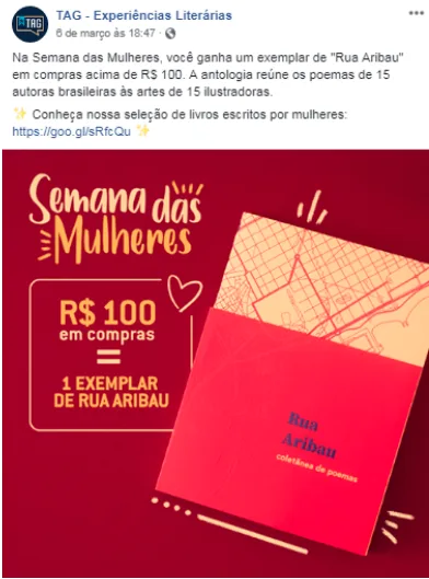 redes sociais no Dia da Mulher