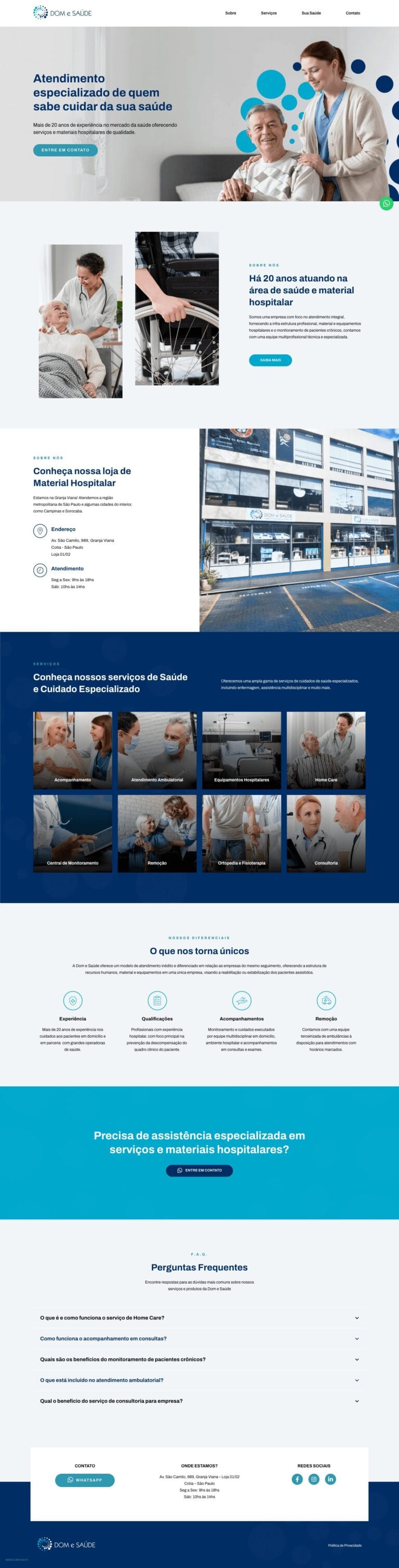 screenshot domesaude.com .br